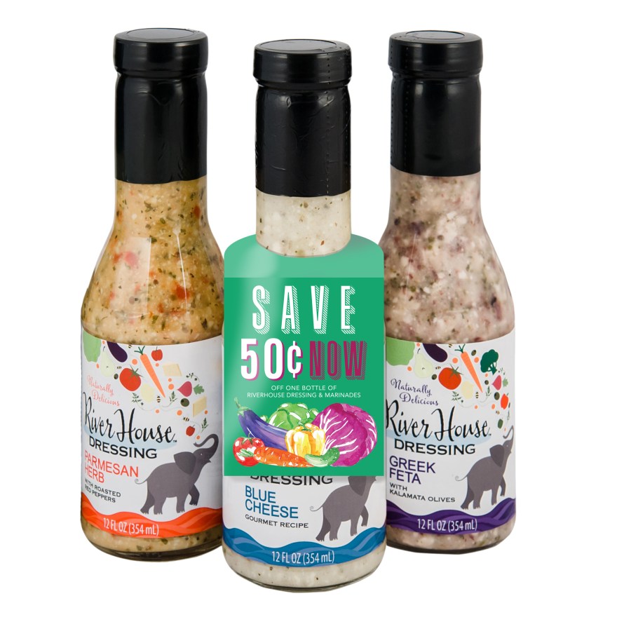 Dressing Bottles with hang tag